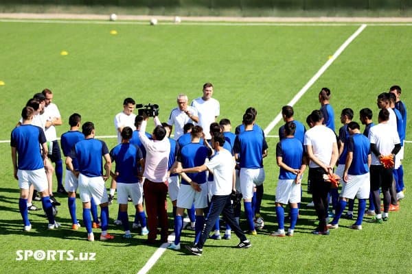 Ўзбекистон миллий терма жамоасининг Фаластинга йўл олган таркиби