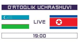 Ўзбекистон - КХДР. Матнли онлайн трансляция