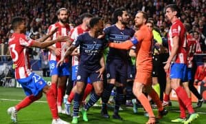 Чемпионлар лигасида жанжал бўлди ва ишга полиция аралашди