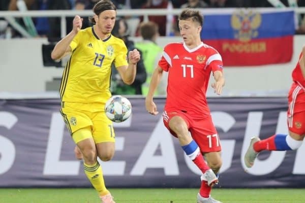 Россия - Швеция 0:0 (видео)