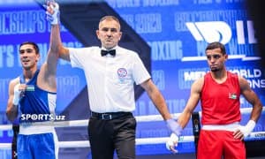 Абдумалик Ҳалаков ярим финалга йўл олган жангдан ГАЛЕРЕЯ