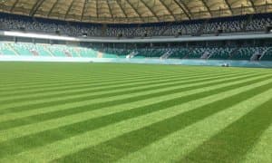 «Миллий» стадионининг майсасини Туркия компанияси ажойиб ҳолатга келтирмоқда (Фото)