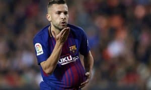 Жорди Альба "Барселона" сафидаги юбилей учрашувини ўтказди