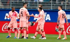 "Эйбар" - "Барселона" 2:2 (видео)