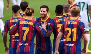 Ла Лига. "Барселона" – "Валенсия". Коутиньо, Месси, Гризманн асосий таркибда