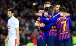 "Барселона" - "Эйбар" 3:0 (видео)