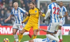 "Хаддерсфилд" - "Брайтон" 1:2 (видео)