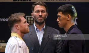 Сауль Альварес ва Бивол юзма-юз келди (видео)