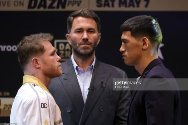 Сауль Альварес ва Бивол юзма-юз келди (видео)