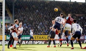 АПЛ. "Тоттенхэм" "Бёрнли"га имкониятни бой берди