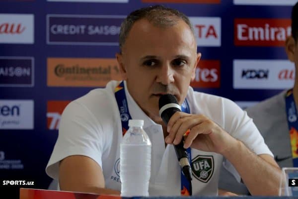 Любинко Друлович Австралияга қарши ўйинда футболчиларни руҳлантириш учун биргина асосий сабаб борлигини айтди (Матбуот анжумани)