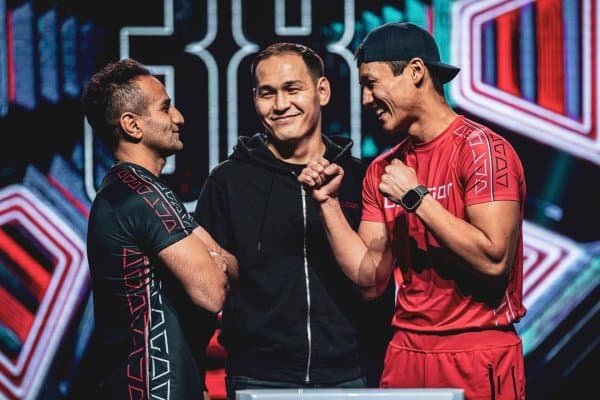 Одилхонга ютқазган Эркебулан эронлик рақибини бир мушт билан йиқитди