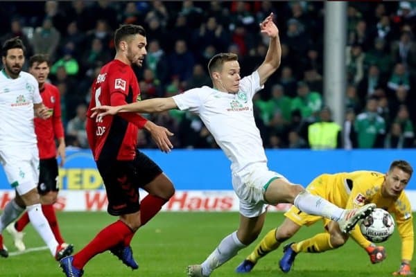 "Фрайбург" - "Вердер" 1:1 (видео)