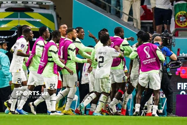 ЖЧ-2022. Камбэк амалга ошмади! 5 та гол урилган ўйинда Корея Ганага мағлуб бўлди