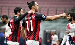 Златан юбилей голини киритган ўйинда "Милан" пешқадамга айланиб олди