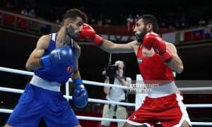 Шаҳобиддин Зоиров рақибини тор-мор келтирган жангдан фотогалерея