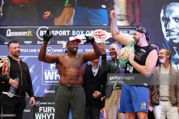 Тайсон Фьюри ва Диллиан Уайт тарозидан ўтди, эртага жанг (видео)