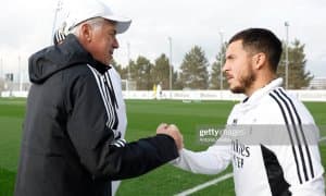 Азар: "Мен Анчелоттини хурмат қиламан, лекин бир-биримиз билан гаплашмаймиз"