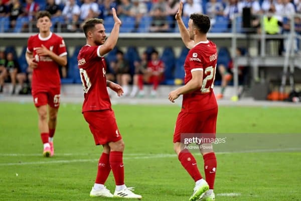 Ўртоқлик учрашуви. 6 та гол урилган ўйинда "Ливерпуль" Германия клуби устидан зафар қучди