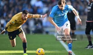 А Серия. "Наполи" сўнгги дақиқаларда мағлубиятдан қутулиб қолди