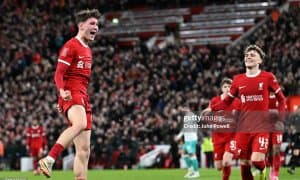 18 ёшли ҳужумчи "Ливерпуль"даги дебют голини урди