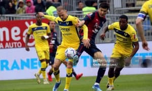 А Серия. "Кальяри" ўз уйида "Верона" билан дуранг ўйнади