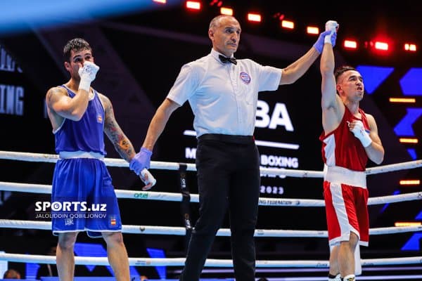 Ҳасанбой Дўсматов испаниялик рақибини ютиб, финалга чиқди ГАЛЕРЕЯ