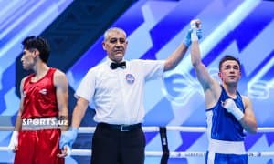 Ҳасанбой Дўсматов жаҳон чемпионатини ажойиб ғалаба билан бошлади (фотогалерея)