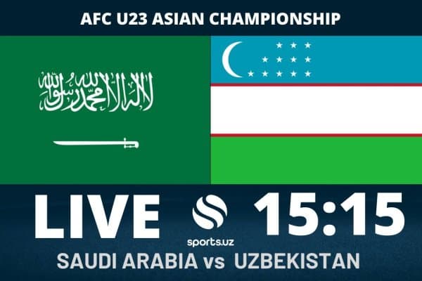 Саудия Арабистони - Ўзбекистон учрашувини ЖОНЛИ ЭФИРДА томоша қилинг