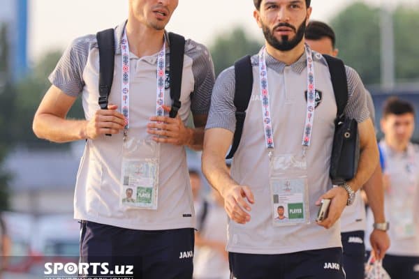 "CAFA Nation's Cup". Ўзбекистон - Уммон: Жамоалар стадионга етиб келди (фотогалерея)