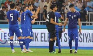 Шомуродовнинг дубли эвазига ғалаба қозонган Ўзбекистон плей-офф масаласини ҳал қилди (фотогалерея)