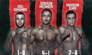 Шоҳасан Мирзаматов жанги олдидан вазн ўлчаш маросимида иштирок этди (видео)