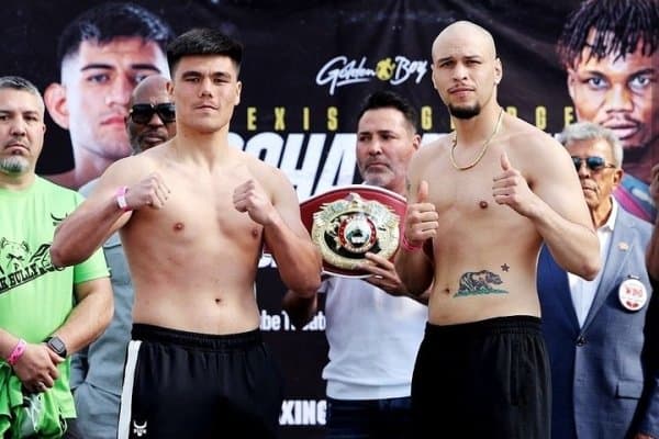 Бектемир Мелиқўзиев жанги олдидан вазн ўлчаш маросимида иштирок этди (видео)