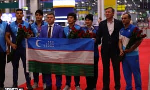 Оғир атлетика. Жаҳон чемпионатида 10 та медаль билан ортга қайтган спортчиларимиз тантанали равишда кутиб олинди (фотогалерея)