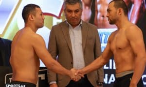 Фазлиддин Ғоибназаров эртанги жанг олдидан "face to face" маросимидан қатнашди (фотогалерея)