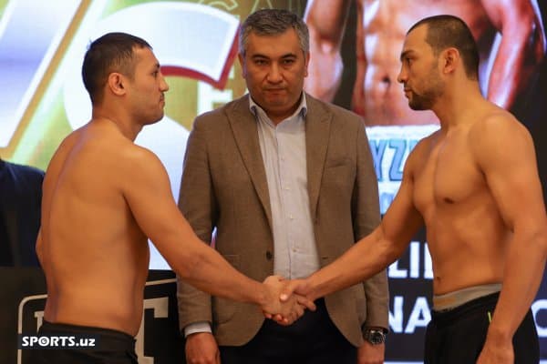 Фазлиддин Ғоибназаров эртанги жанг олдидан "face to face" маросимидан қатнашди (фотогалерея)