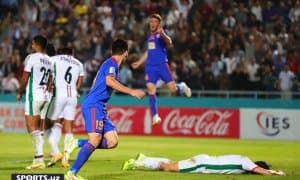 ОФК кубоги. "Насаф" йирик ҳисобда ғалаба қозонган учрашувдан фотогалерея