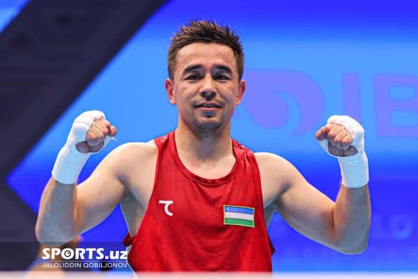 Ҳасанбой Дўсматов марокашлик рақибини мағлуб этиб, нимчорак финалга йўл олди (фотогалерея)