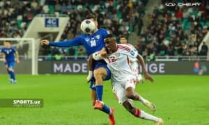 "ЖЧ-2026" саралаши. Ўзбекистон - БАА учрашувидан фотогалерея