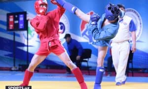 Самбо. Ўзбекистон чемпионатининг иккинчи кун баҳсларидан фотогалерея 