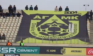 АГМКда порлаётган футболчи (Фото)