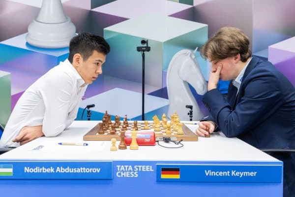 “Tata Steel Chess-2023”: Нодирбек Абдусатторов 7 соатга чўзилган ўйинда дуранг қайд этди, Синдаровда эса ғалаба (натижалар, турнир жадвали)