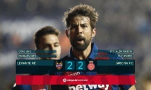 "Леванте" - "Жирона"  2:2 (видео)