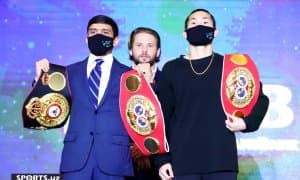 Юлдуз боксчиларимиз матбуот анжуманида иштирок этди (Фотогалерея)