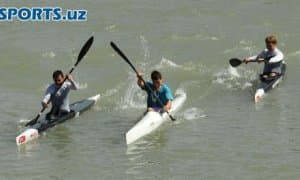 Тошкент денгизида байдарка ва каноэда эшкак эшиш бўйича мусобақа бошланди 