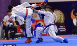 Каратэ бўйича Ўзбекистон кубоги баҳслари қизғин палласига кириб бормоқда (фотогалерея)