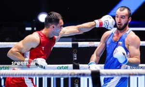 Навбатдаги бронза. Жаҳон чемпионини нокдаун қилган Лазизбек Мулложонов ярим финалда тўхтади ГАЛЕРЕЯ