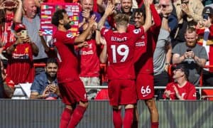 "Ливерпуль" рақиб дарвозаси тўрини "тешиб" ташлади (видеошарҳ)