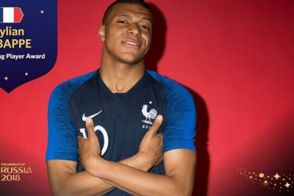Килиан Мбаппе Жаҳон чемпионатининг энг яхши ёш футболчиси деб топилди