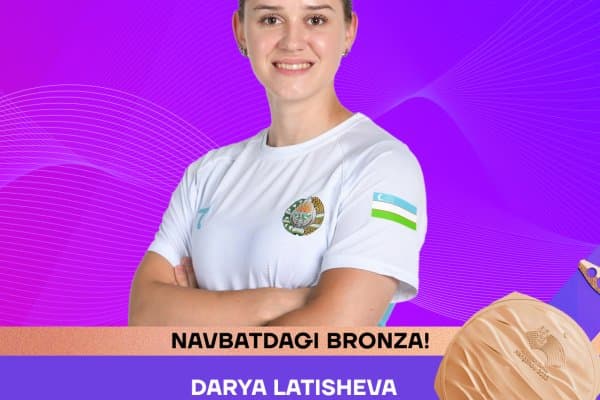 Даря Латишева Осиё ўйинларининг икки карра совриндори!